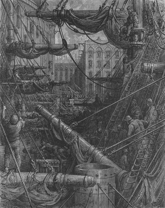 Belső Des dokkok alkotó: Gustave after Dore