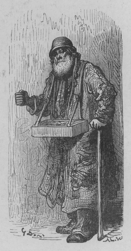 A gyufaszál kereskedő alkotó: Gustave after Dore