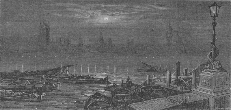 Este a Temzén, Londonban alkotó: Gustave after Dore