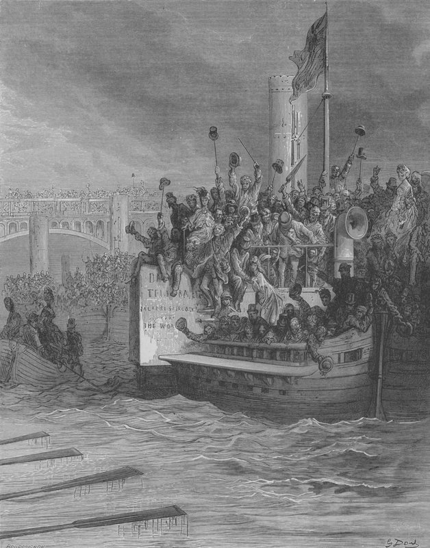 Regatták, Birkózás alkotó: Gustave after Dore