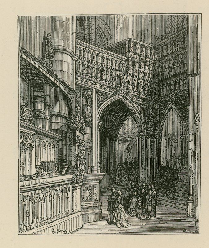 A Westminster Abbey belseje alkotó: Gustave Dore
