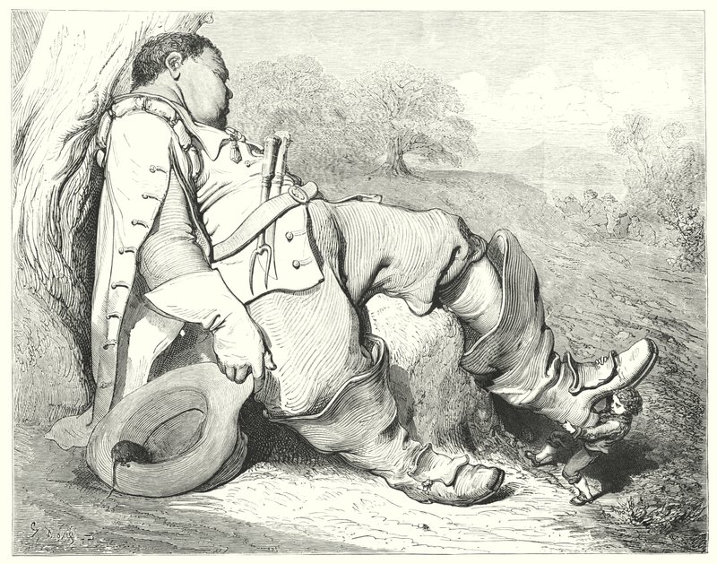 Hüvelyk Matyi; Hop-O"-hüvelykujjam alkotó: Gustave Dore
