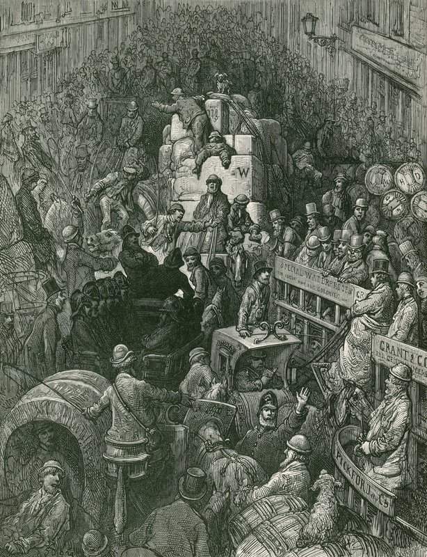London utcai jelenet alkotó: Gustave Dore