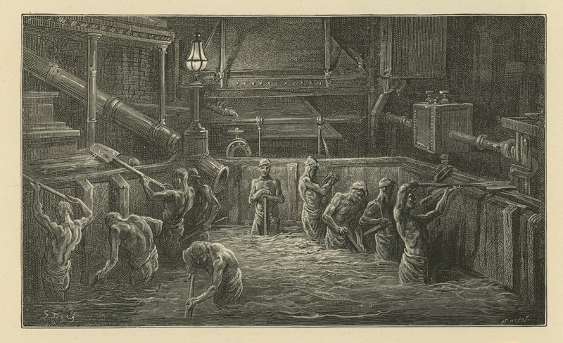 A maláta keverése (gravírozás) alkotó: Gustave Dore