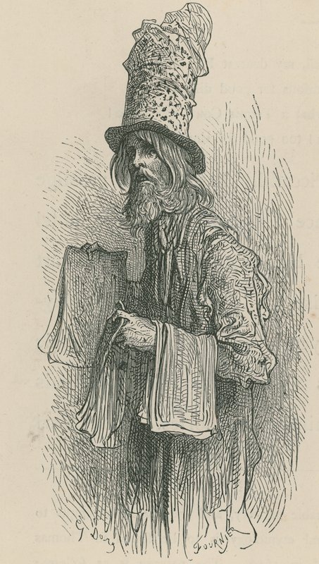 Az újságárus alkotó: Gustave Dore