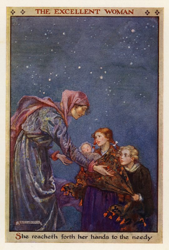 A kiváló nő (színes litográfia) alkotó: Gwynedd M. Hudson