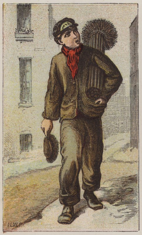 Kéményseprő (színes litó) alkotó: H.W. (after) Petherick