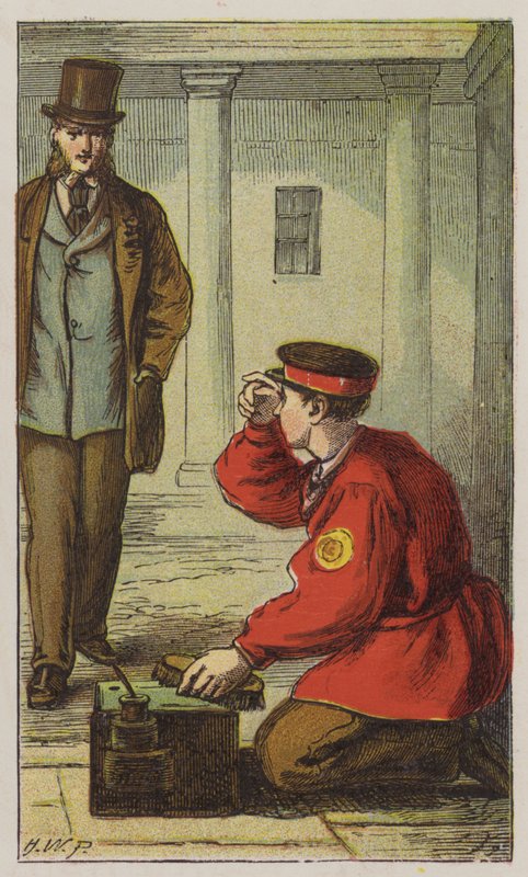 Cipőfekete (színes litho) alkotó: H.W. (after) Petherick