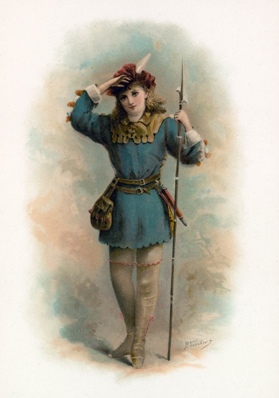 Rosalind az Ahogy tetszik alkotó: H. Saunders