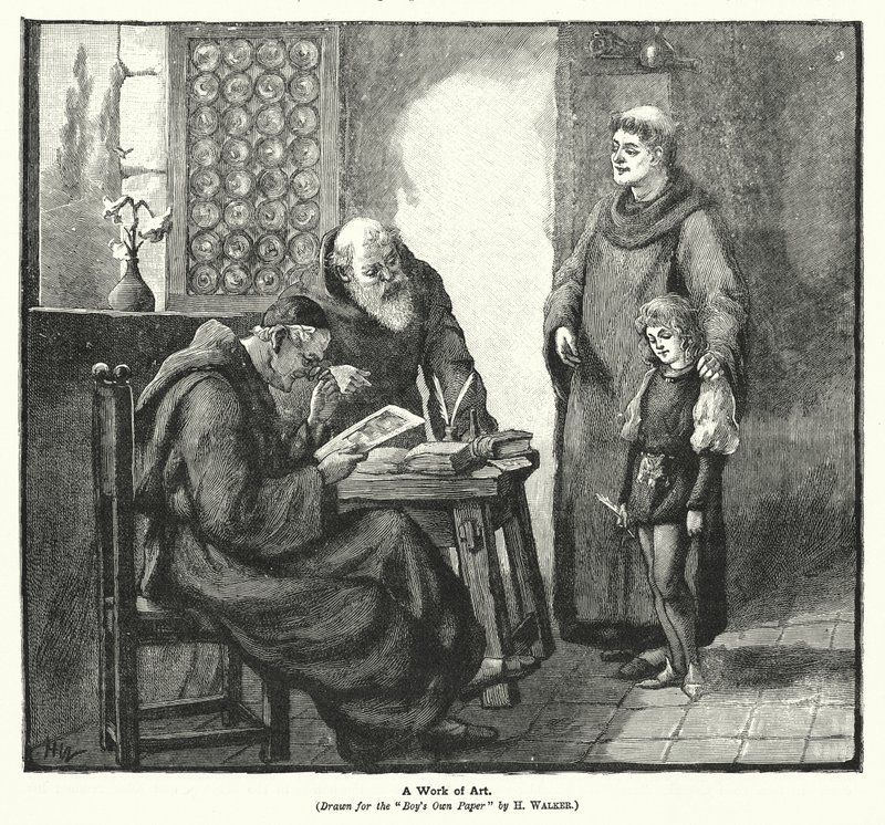 Művészeti alkotás (litográfia) alkotó: H. Walker