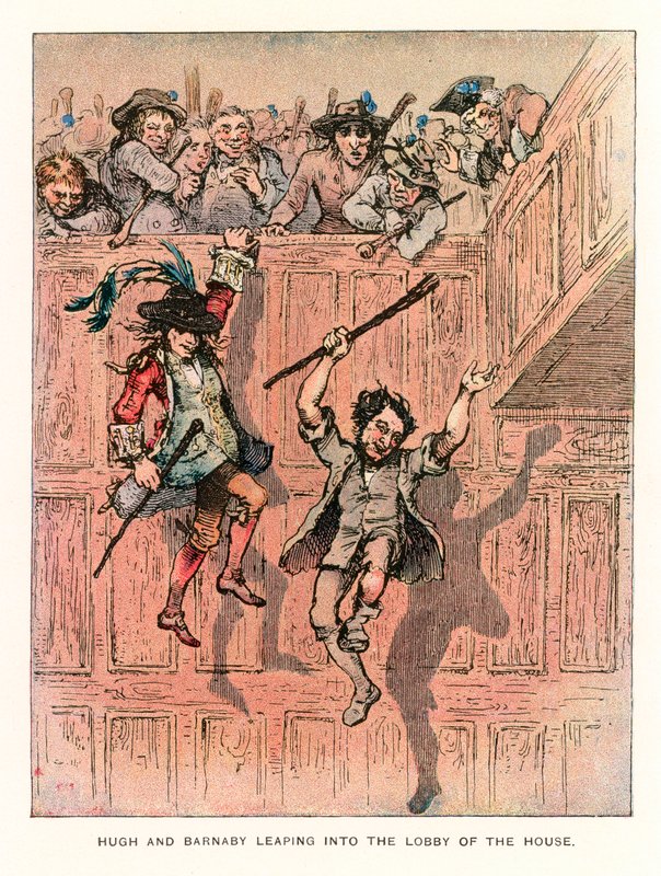 Illusztráció Barnaby Rudge számára. alkotó: Hablot Knight Browne