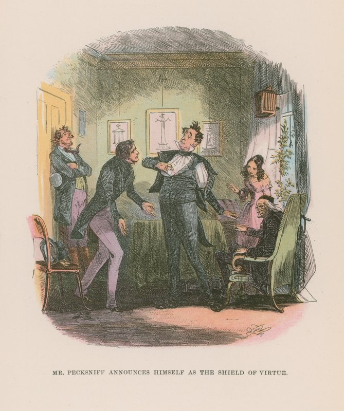 Illusztráció Martin Chuzzlewit számára alkotó: Hablot Knight Browne