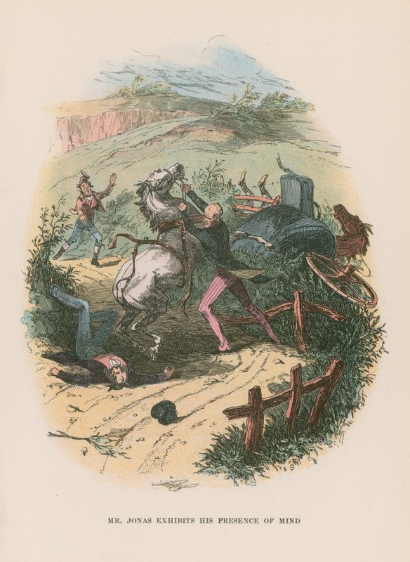 Illusztráció Martin Chuzzlewit számára alkotó: Hablot Knight Browne