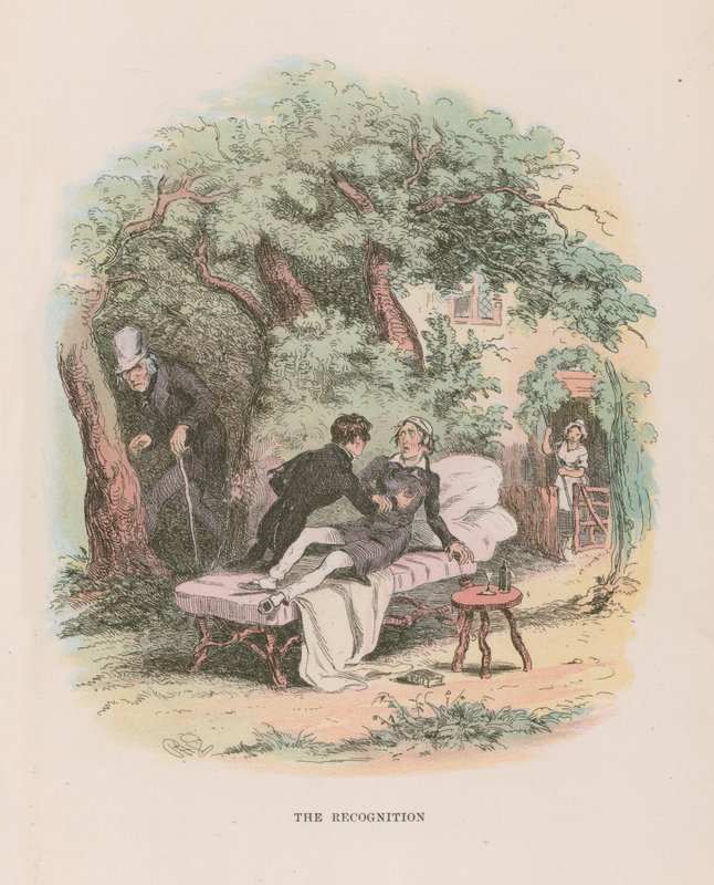 Illusztráció Nicholas Nickleby számára alkotó: Hablot Knight Browne