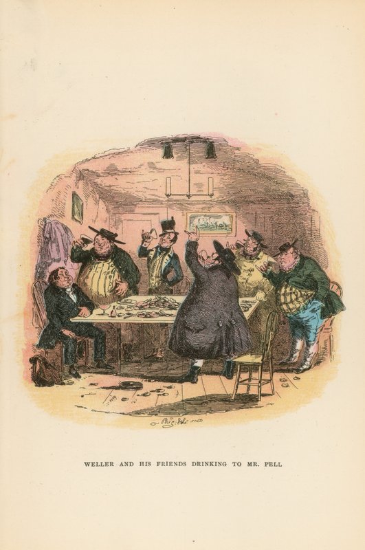 Illusztráció a Pickwick Papers számára alkotó: Hablot Knight Browne
