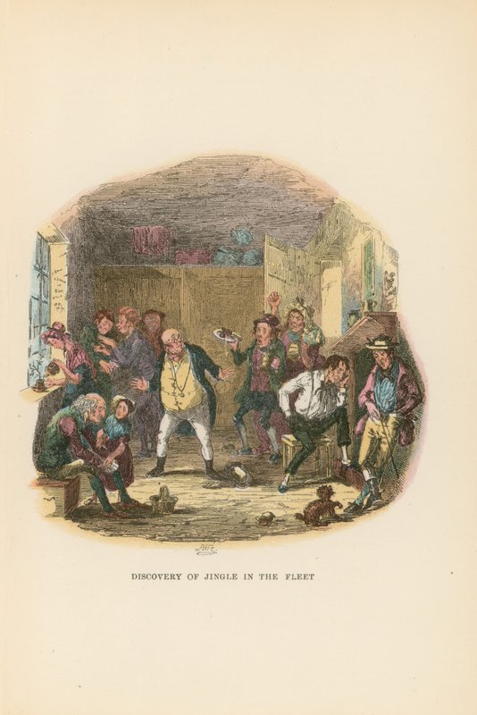 Illusztráció a Pickwick Papers számára alkotó: Hablot Knight Browne