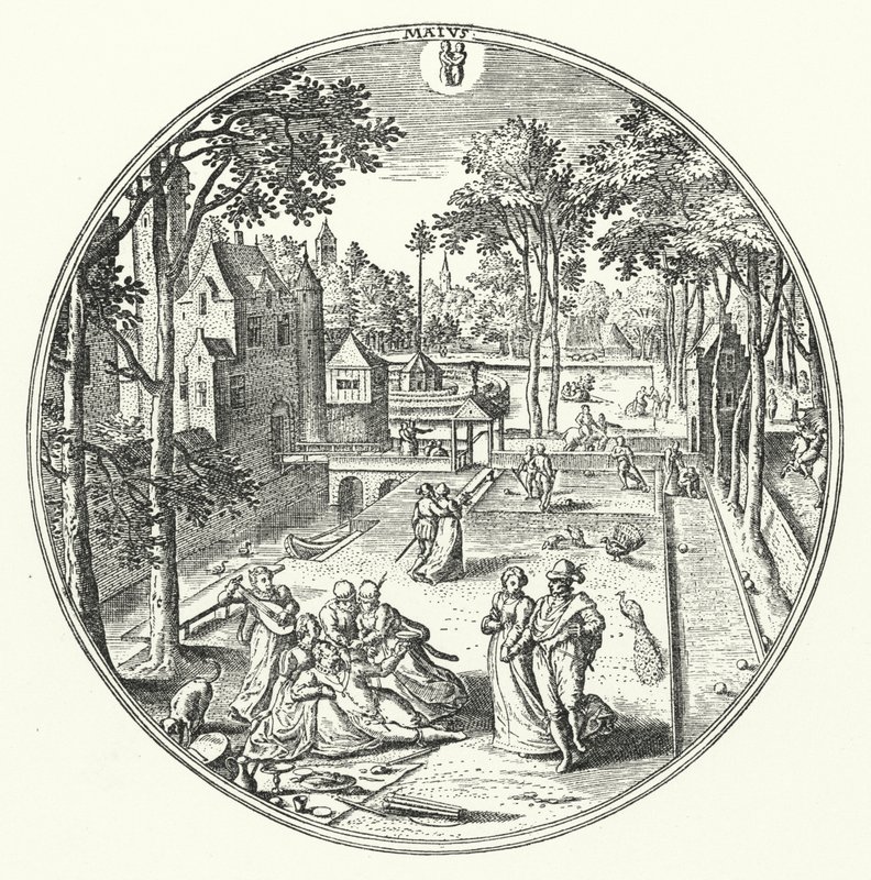 május (metszet) alkotó: Hans (after) Bol