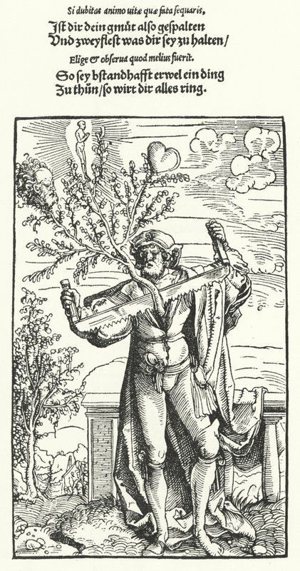 Elhatározás (metszet) alkotó: Hans (after) Burgkmair