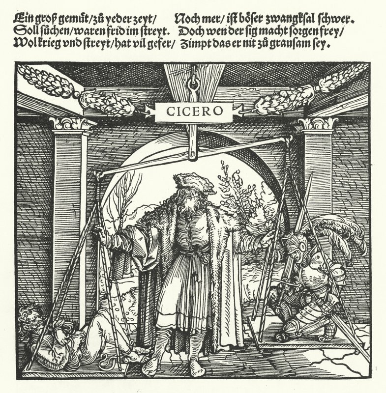 Igazságosság (metszet) alkotó: Hans (after) Burgkmair
