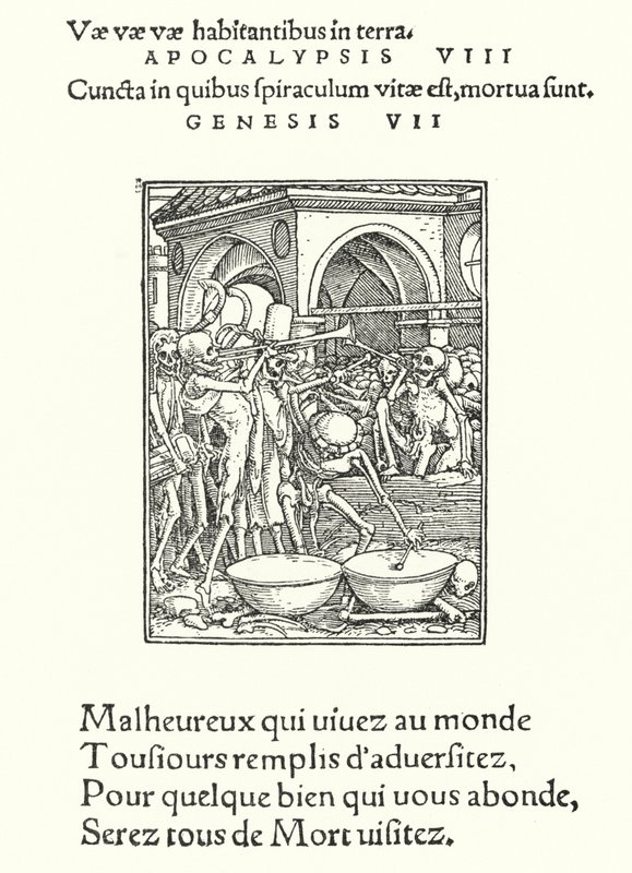 A Charnel-ház (metszet) alkotó: Hans (after) Holbein the Younger