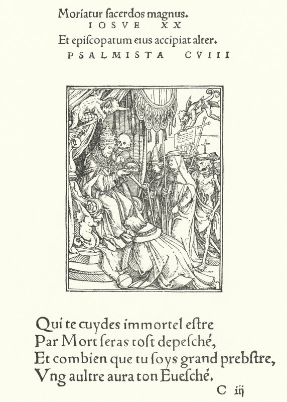 A pápa (metszet) alkotó: Hans (after) Holbein the Younger