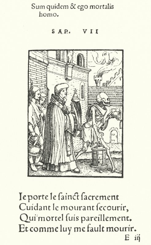 A pap (metszet) alkotó: Hans (after) Holbein the Younger