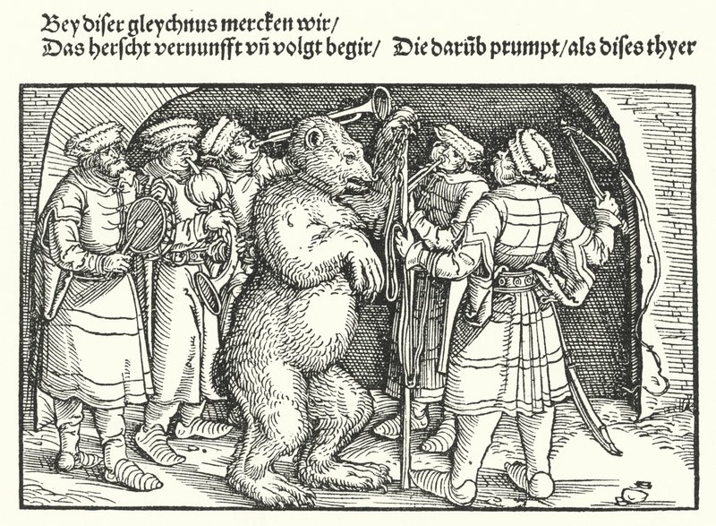 A Medvekiképzők alkotó: Hans Burgkmair