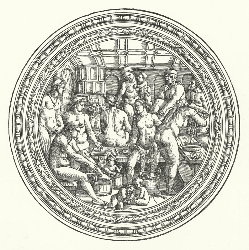 A női fürdő alkotó: Hans Sebald Beham