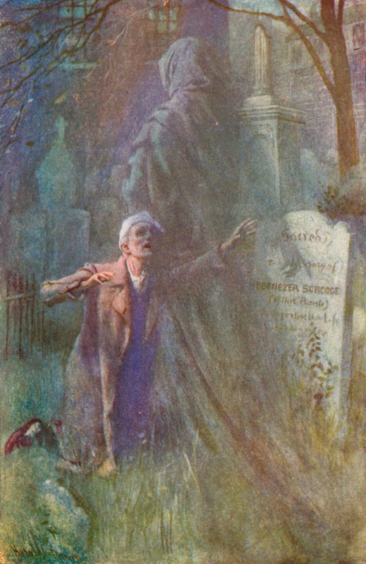 Illusztráció Charles Dickens karácsonyi énekéhez alkotó: Harold Copping