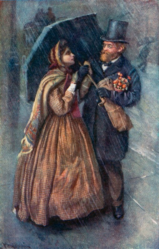 Illusztráció a jó feleségek számára, Louisa M Alcott alkotó: Harold Copping