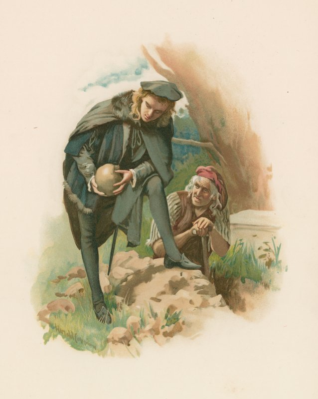 Hamlet – temetői jelenet alkotó: Harold Copping