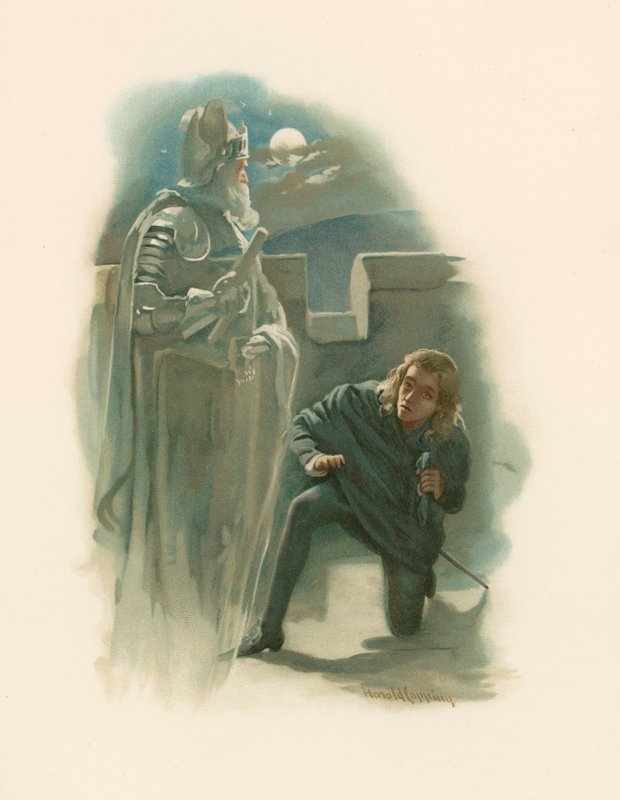 Hamlet és apja szelleme alkotó: Harold Copping