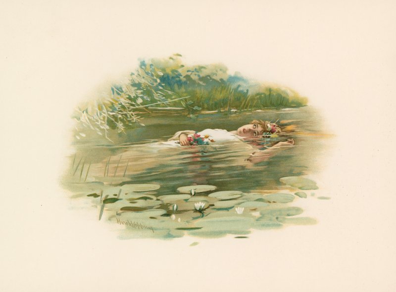 Ophelia, megfulladt alkotó: Harold Copping
