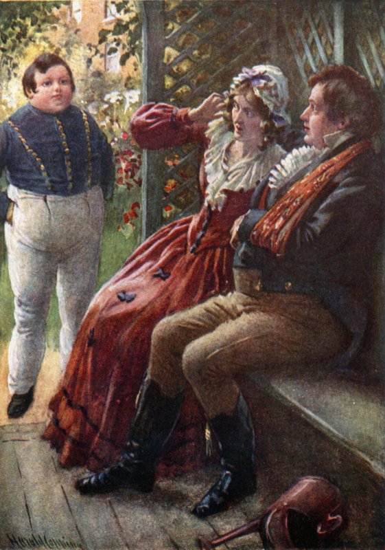 The Fat Boy Awake (színes litó) alkotó: Harold Copping