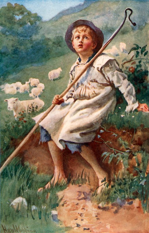 A Pásztorfiú dala alkotó: Harold Copping