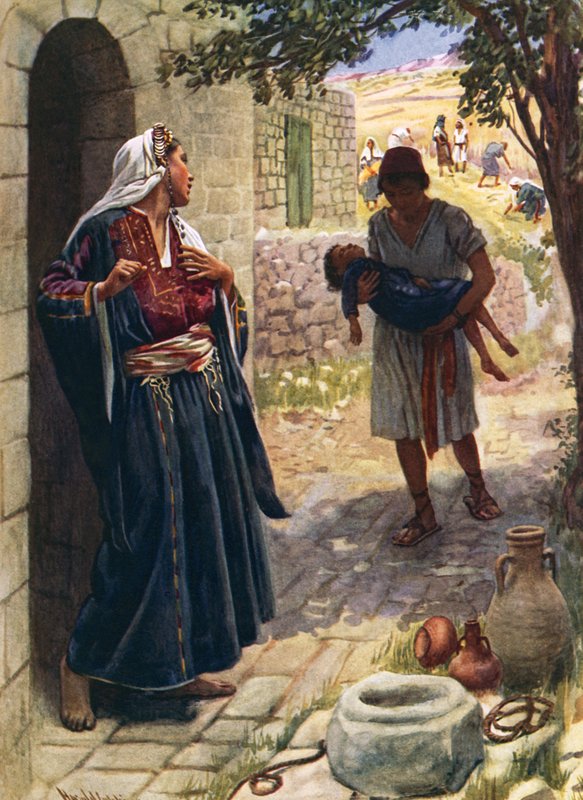 A sunamita nő alkotó: Harold Copping