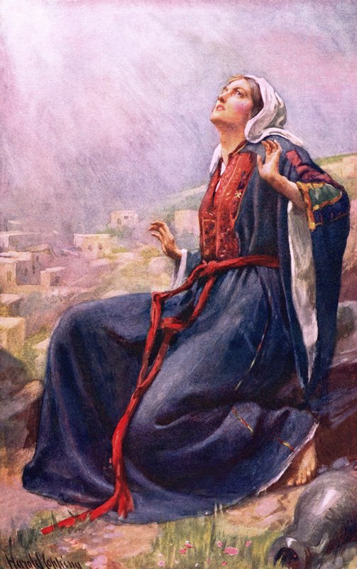 Az angyali üdvözlet alkotó: Harold Copping