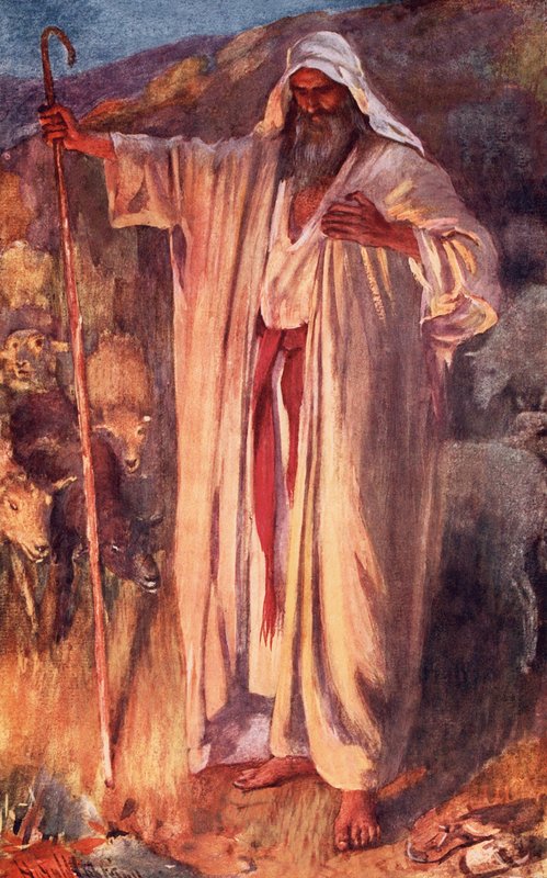 Az égő bokor alkotó: Harold Copping
