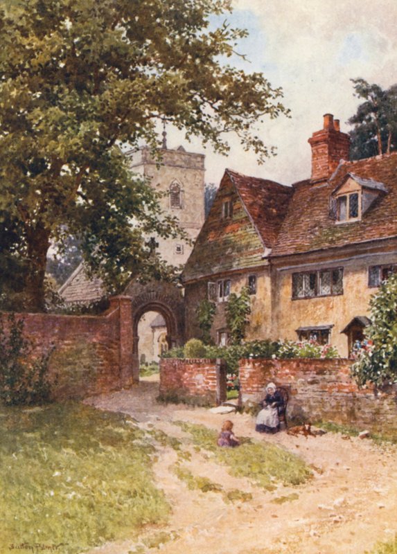 Betchworth Church (színes litográfia) alkotó: Harold Sutton Palmer