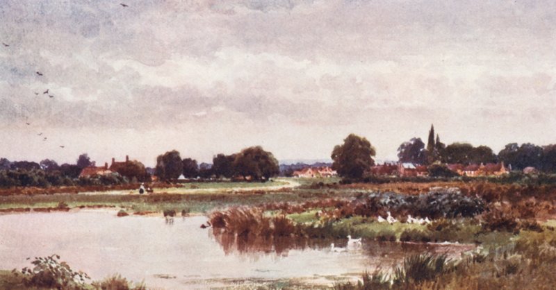 Dunsfold, Cranleigh közelében (színes litográfia) alkotó: Harold Sutton Palmer
