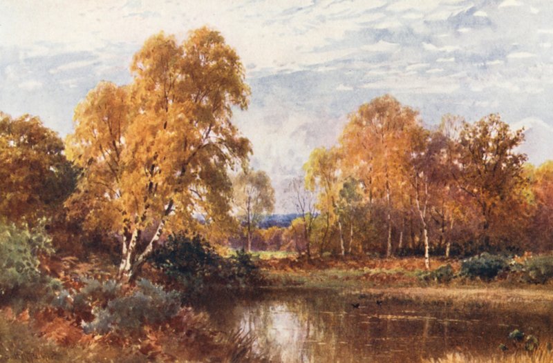 A fogyó év (színes litográfia) alkotó: Harold Sutton Palmer