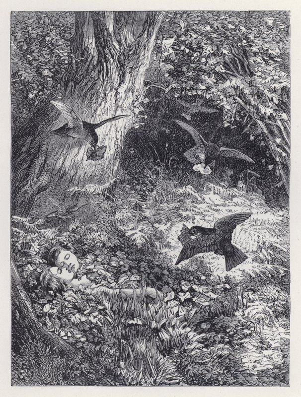 A gyerekek a fában (metszet) alkotó: Harrison William Weir