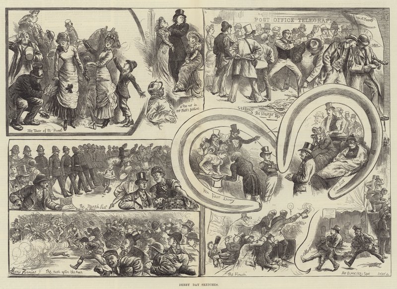 Derby-napi vázlatok alkotó: Harry Furniss