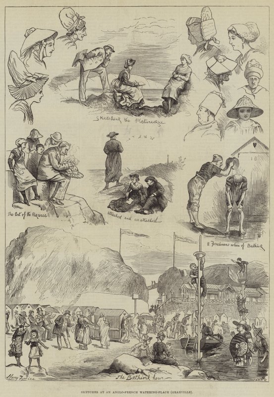 Vázlatok egy angol-francia Watering-Place-ban, Granville alkotó: Harry Furniss