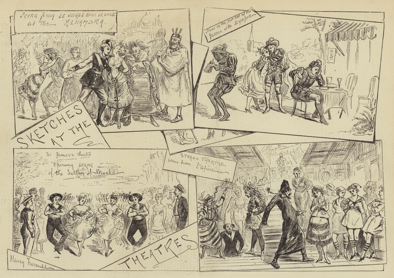 Vázlatok a színházakban alkotó: Harry Furniss