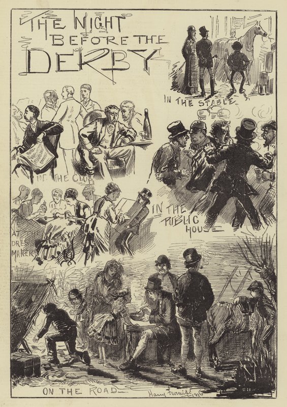 A Derby előtti éjszaka alkotó: Harry Furniss