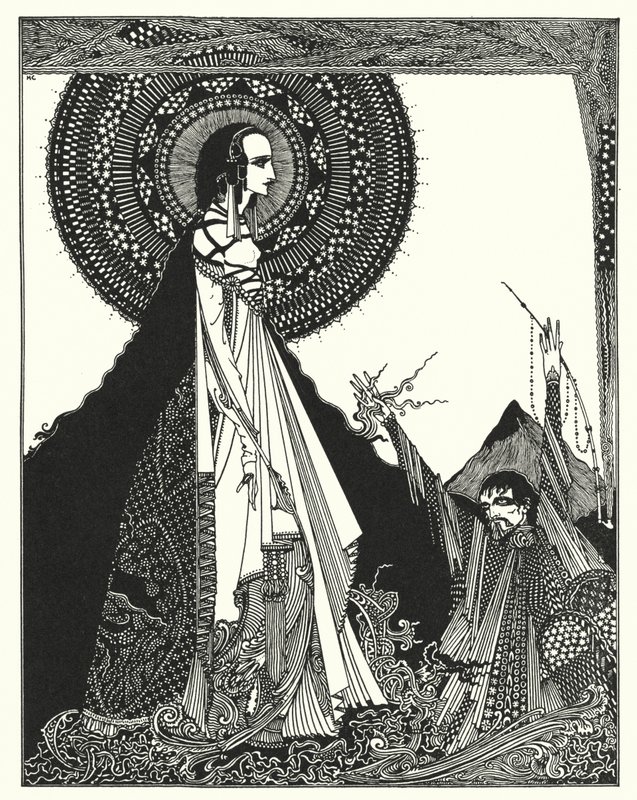 Edgar Allan Poe: Ligeia (litográfia) alkotó: Harry Clarke