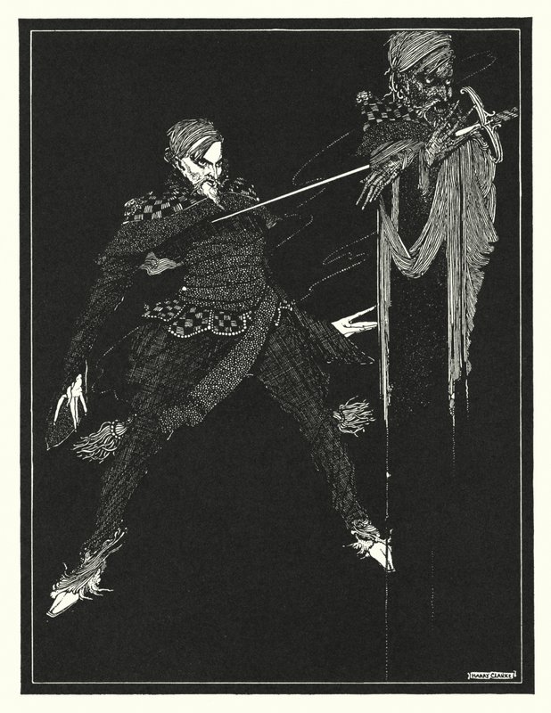 Edgar Allan Poe: William Wilson (litográfia) alkotó: Harry Clarke