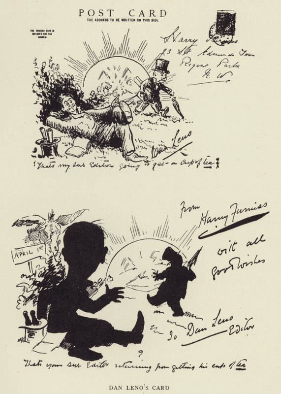 Dan Lenos kártya alkotó: Harry Furniss