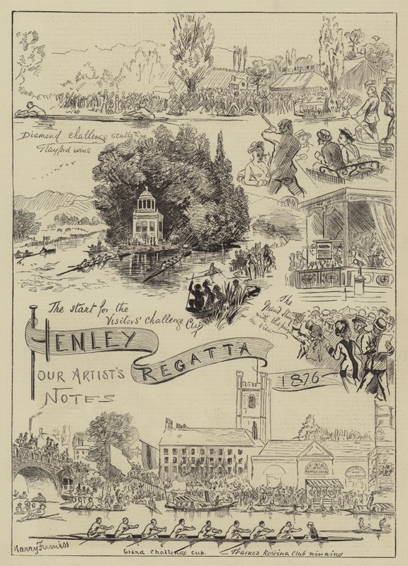 Henley Regatta, 1876 alkotó: Harry Furniss